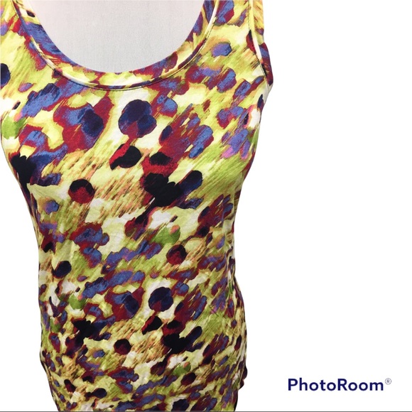 NWT SIMPLY VERA Vera WANG Colorful TANK TOP - Picture 5 of 12